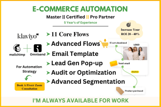 do klaviyo omnisend mailchimp shopify ecommerce email marketing automation flows