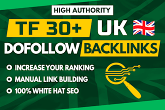 build high authority tf 30 plus uk dofollow seo backlinks
