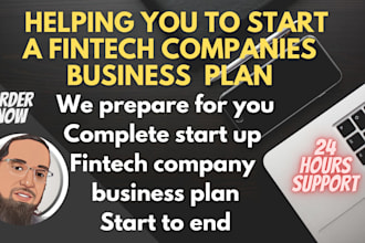 prepare a fintech company startup investor ready business plan