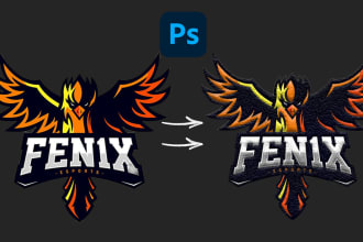 give logo realistic embroidered patch effect