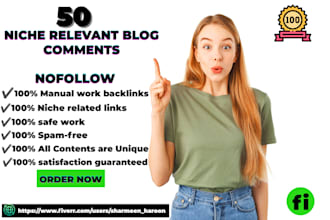 do 50 niche relevant nofollow blog comments SEO backlinks