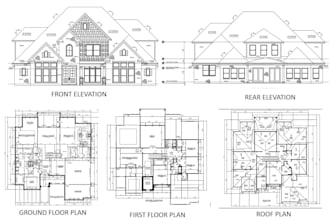 draw your drawings in autocad or revit