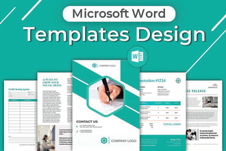 design microsoft word templates