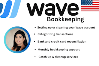 do wave bookkeeping for USA and canadian small businesses