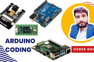 do arduino, raspberry pi and esp coding for projects