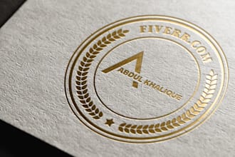 design stamp, badge, seal or vintage logo