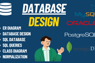 design database using mysql, oracle and ms access