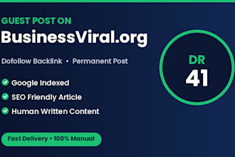 publish a guest post on business viral with a dofollow backlink