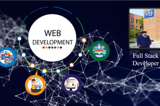 develop a full stack websites using react js, next js,