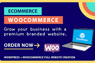 develop responsive e commerce website store with woocommerce