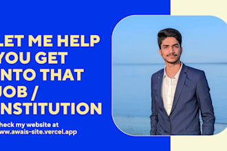 write a professional CV or resume for studies and jobs