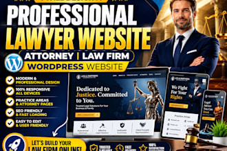design a professional lawyer website attorney law firm wordpress website