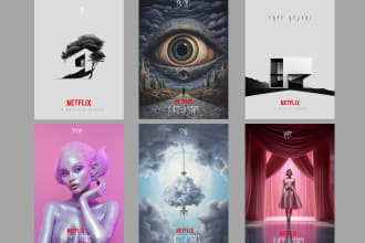 design a professional minimalist poster film or cover