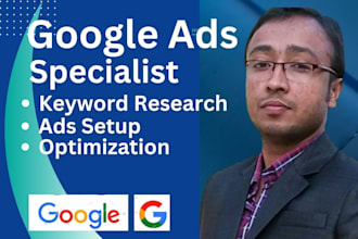 setup an manage and optimize google ads adwords PPC campaign