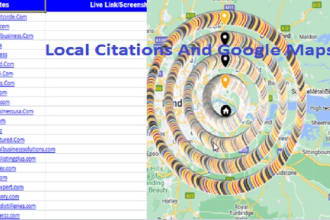 do 95000 google maps citation for local SEO and gmb ranking