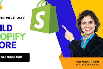 build shopify store or dropshipping ecommerce online store