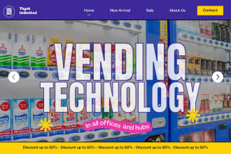 build a vending machine website or atm machine website, vending machine website
