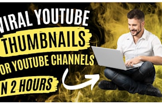 design attractive youtube thumbnail in 24 hours