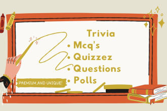 create custom trivia mcqs questions polls quiz questionnaire