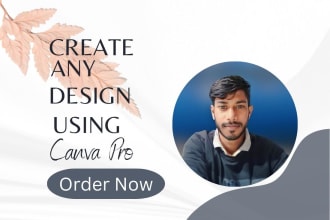 create  any graphic design logo, cards, template, or banner using canvas pro