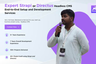 directus headless cms or strapi setup and backend for your app website mvp