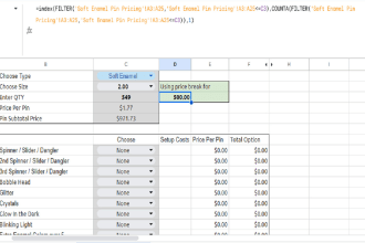 write custom google sheets or excel formula