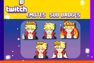 create custom emotes, emoji, and sticker for twitch, discord, etc