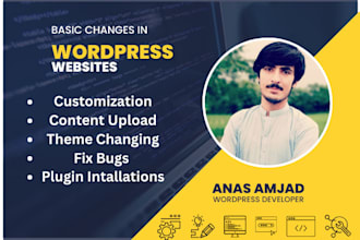 make changes in your wordpress website