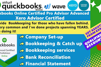 do accounting and bookkeeping in quickbooks online, xero and wave