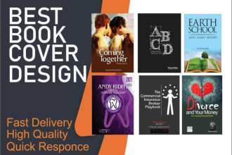 create a premium book cover design or ebook cover design