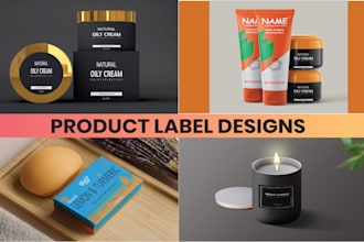 do custom design candles, soaps, coffee and cosmetics labels