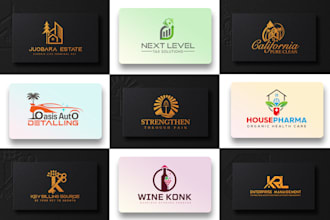 make unique minimalist business logo design