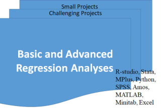 do basic and advanced regression analyses