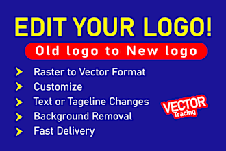 redesign, fix, revamp, modify your existing logo