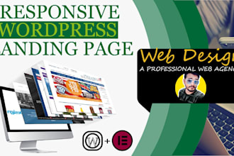 build wordpress landing page or elementor landing page