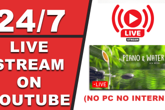 24 7 live streaming youtube pre recorded loop video