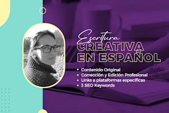 creative writing and content writing in spanish