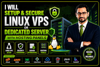 setup, secure and configure your linux vps or dedicated server