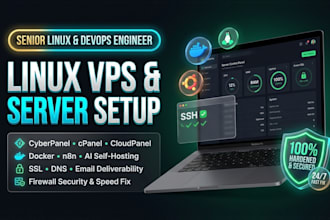 setup, secure and configure your linux vps or dedicated server