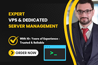 setup and secure vps or dedicated server with hosting panels