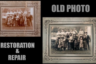 provide expert photo restoration, enhance, revive old photos
