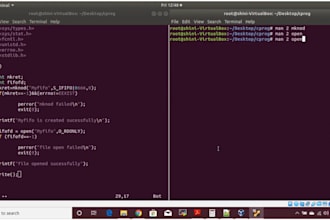 develop and debug linux operating system tasks and software engineering projects