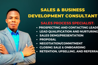 be your sales lead generation consultant and sales closer virtual assistant