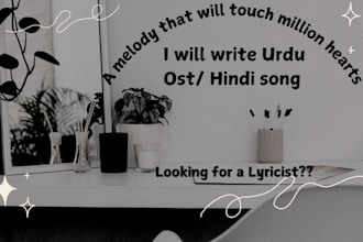 write an unique urdu or hindi song