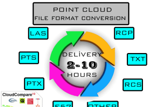 convert the point cloud file autocad, revit, rcp, rcs, e57, pts, ascii, las,