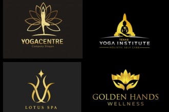 design gorgeous yoga, meditation, wellness, massage logo