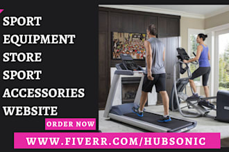 design sport equipment store sport accessories website shopify dropshippng store