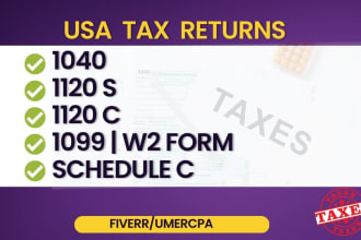 do income tax returns 1040 1120 1099 schedule c and w2 form