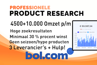 do product research for bol com