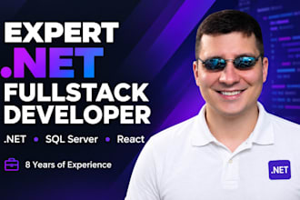 develop full stack web applications with net core and react